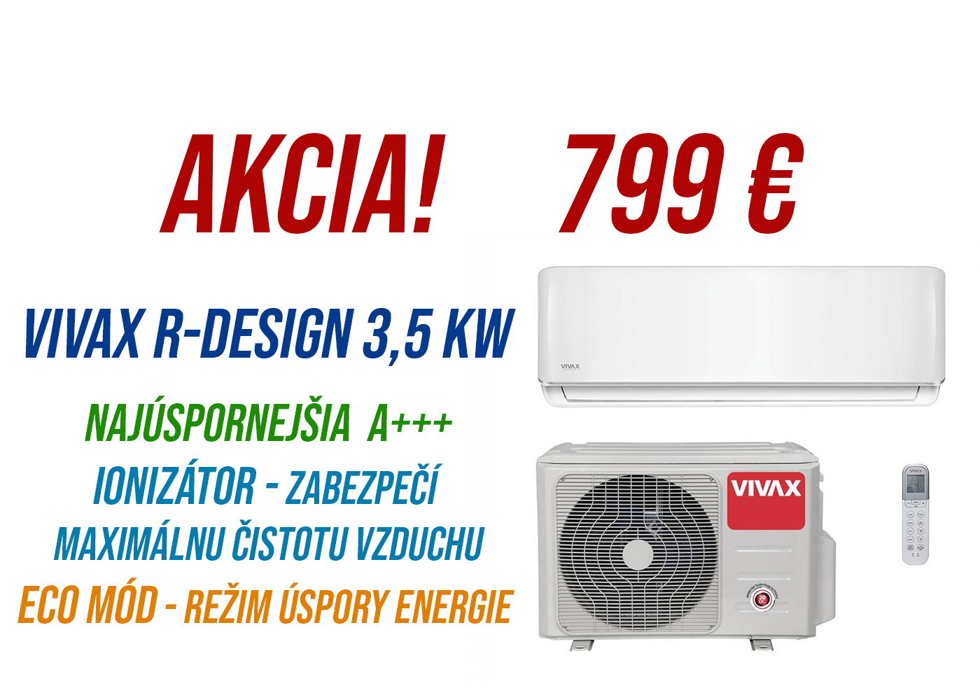Klimatizácia VIVAX R-DESIGN 3,5kW